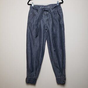 ELITE Ash Jogger Style Belted Jeans